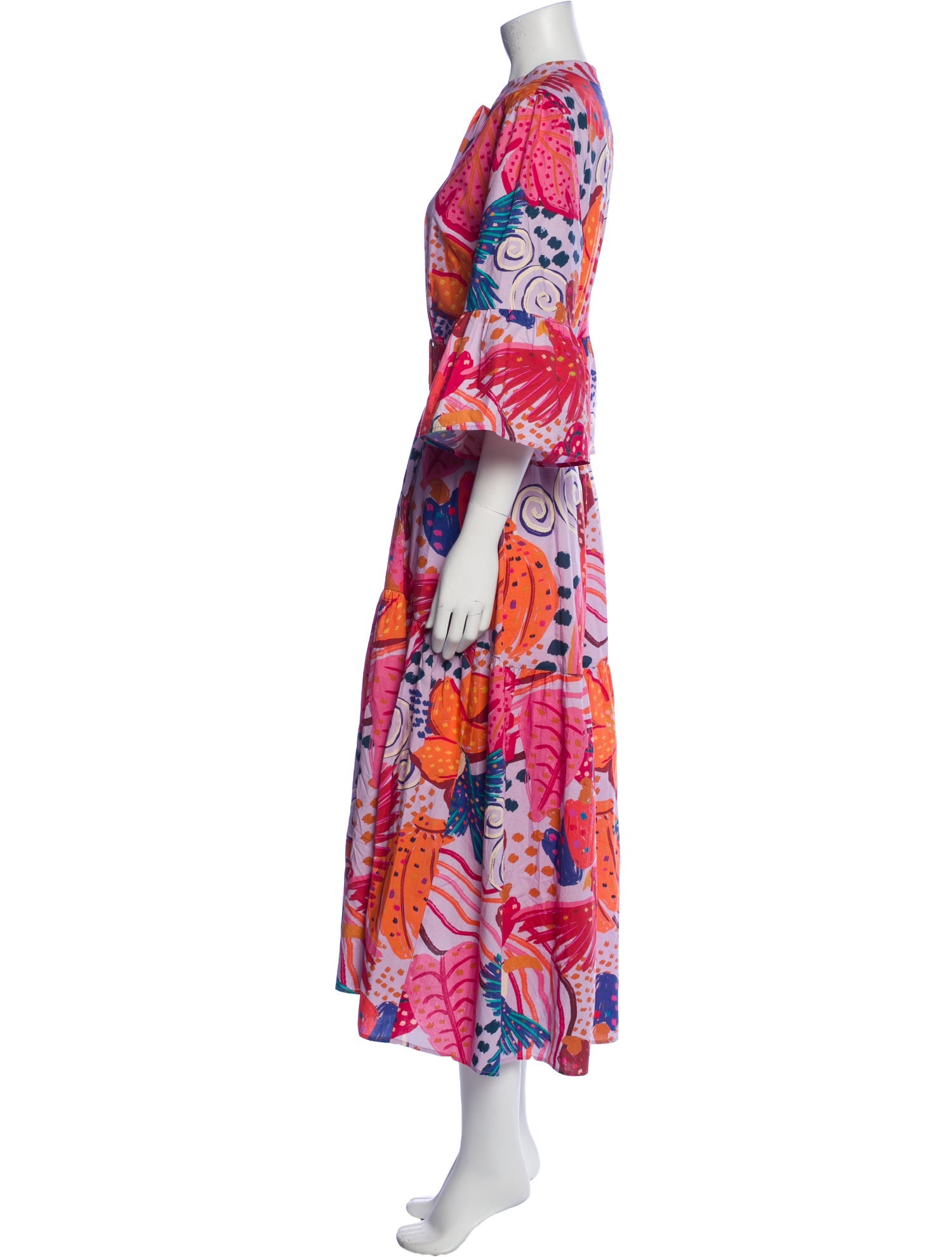 Farm Rio Floral Print Long Dress