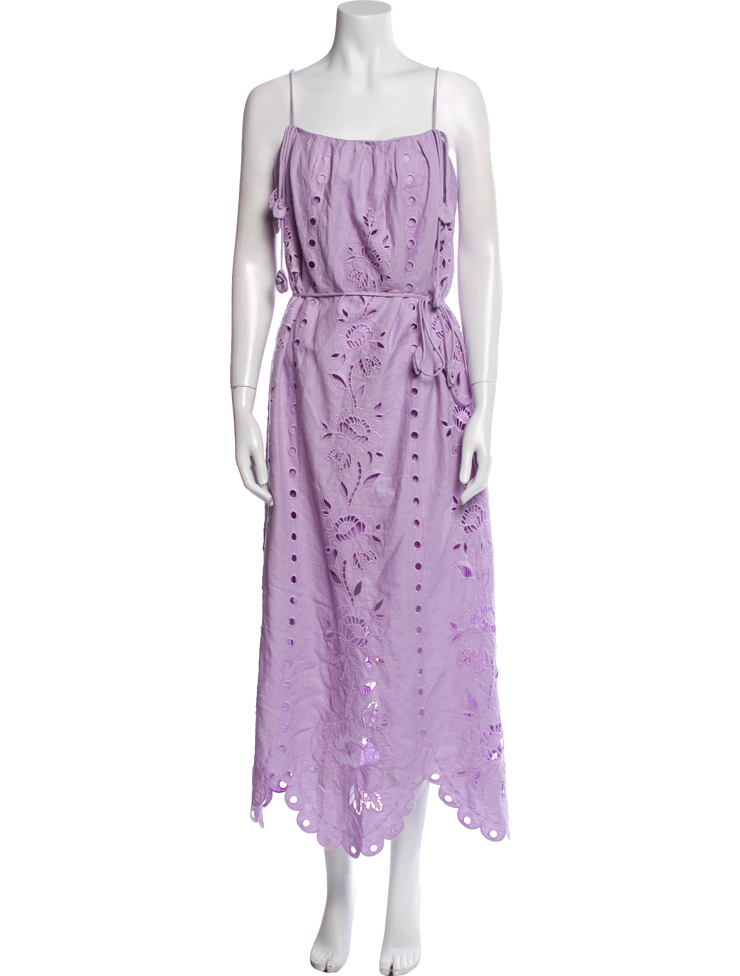 Farm Rio Linen Midi Length Dress