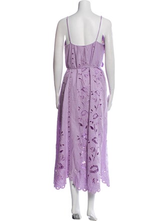 Farm Rio Linen Midi Length Dress