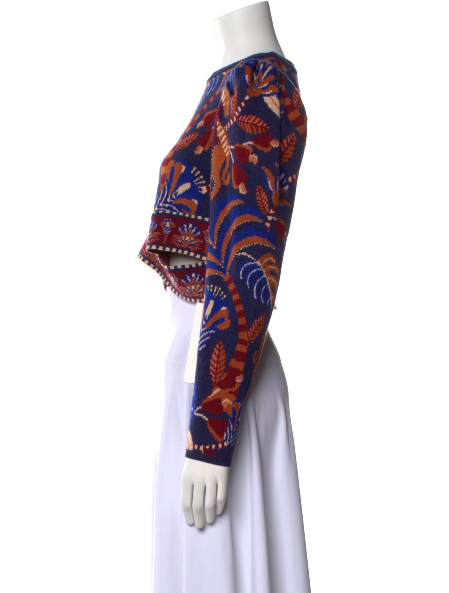 Farm Rio Printed Crew Neck Sweater