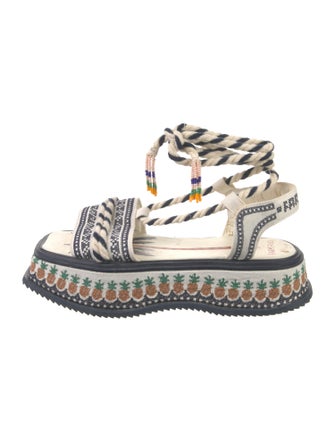 Farm Rio Canvas Printed Sandals