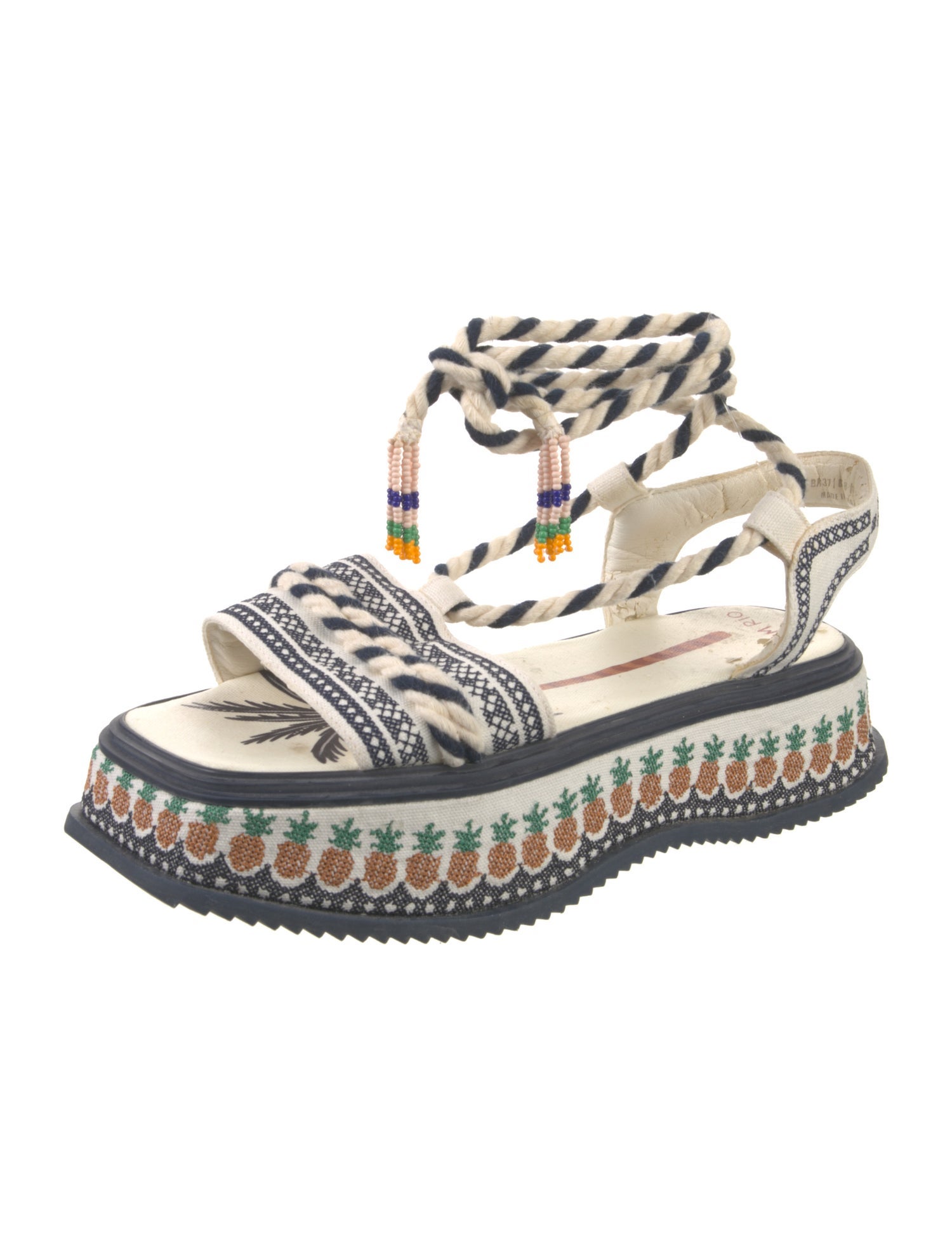 Farm Rio Canvas Printed Sandals