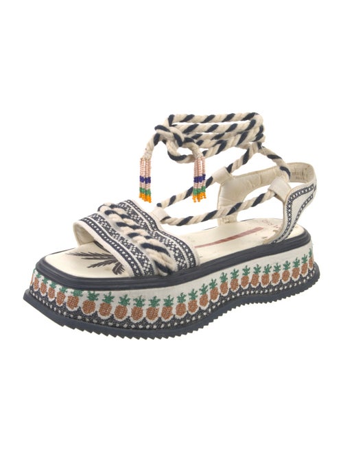 Farm Rio Canvas Printed Sandals