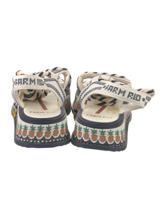Farm Rio Canvas Printed Sandals