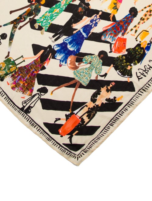 Farm Rio Silk Printed Scarf