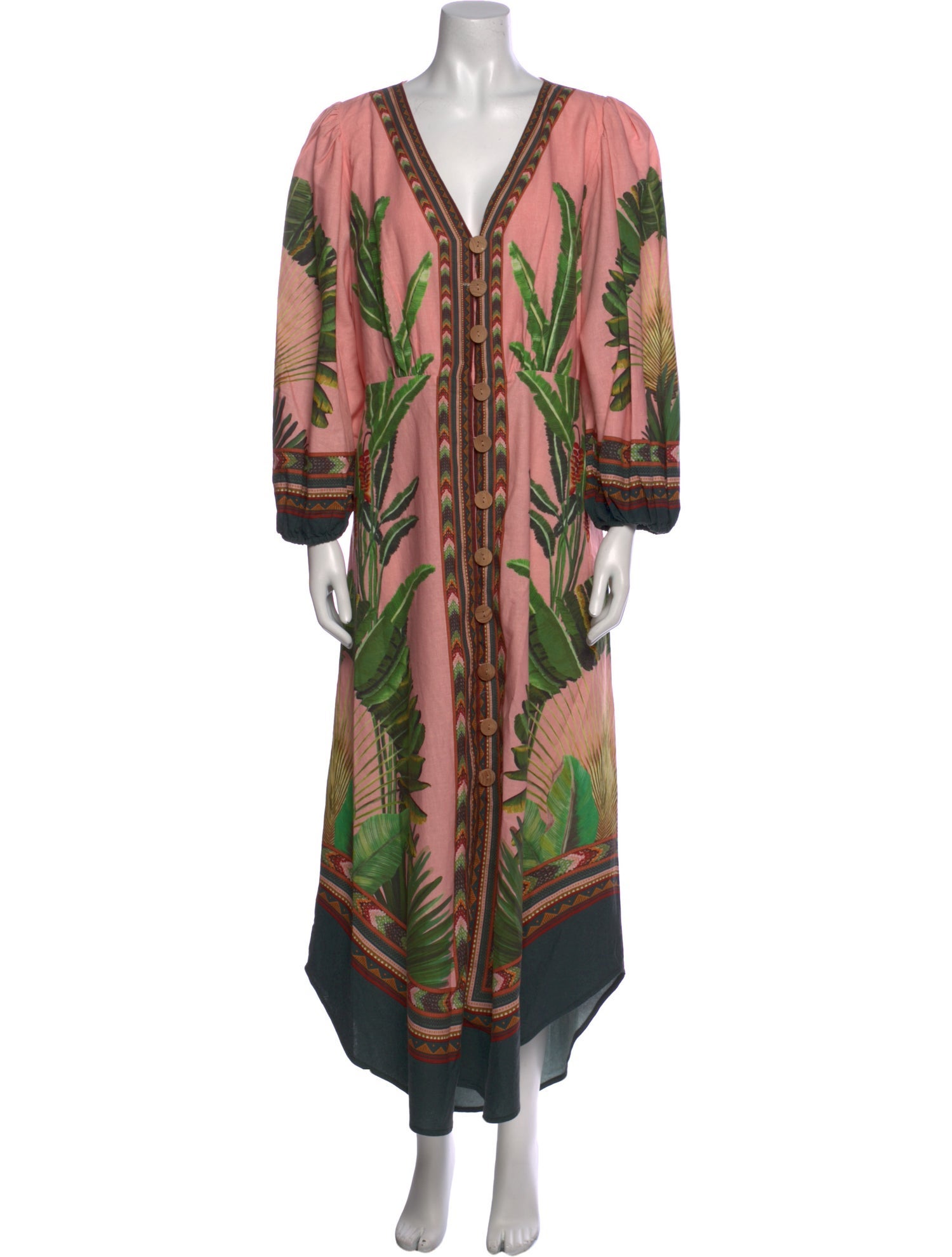 Farm Rio Linen Long Dress