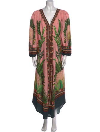 Farm Rio Linen Long Dress