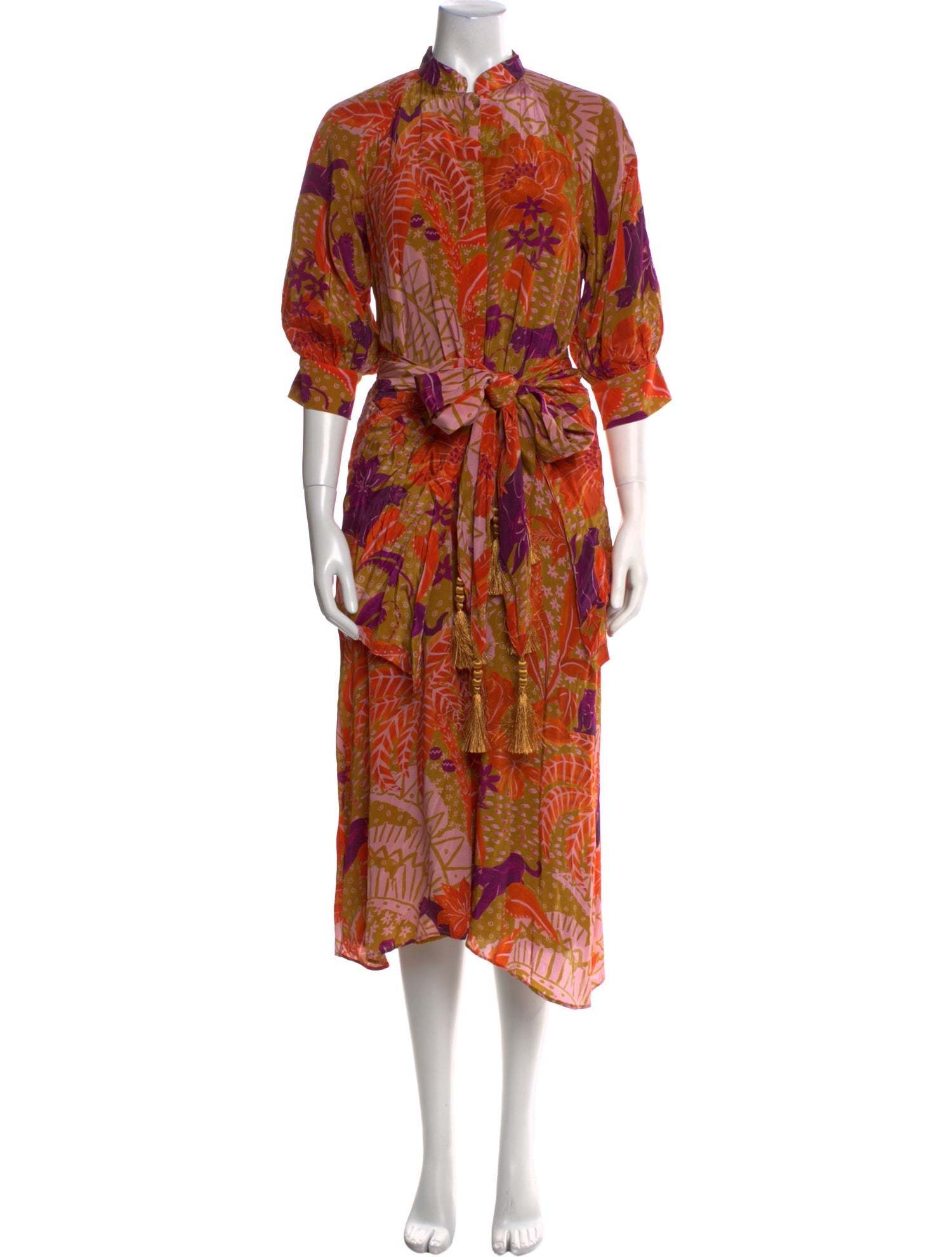 Farm Rio Printed Midi Length Dress