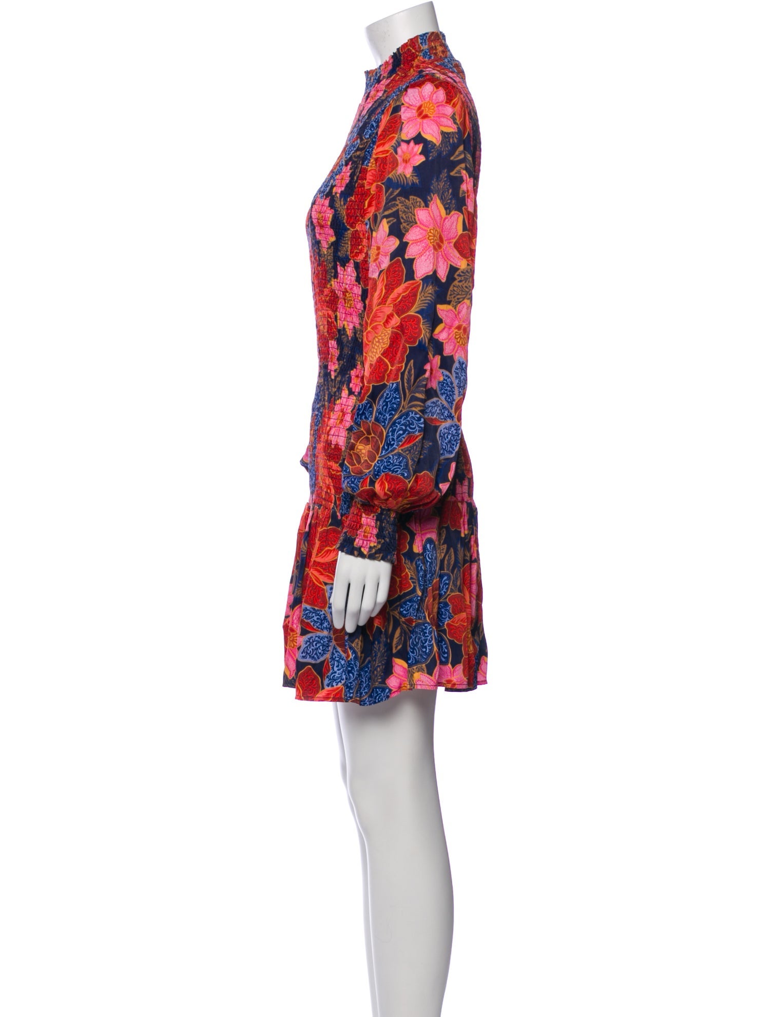 Farm Rio Floral Print Mini Dress