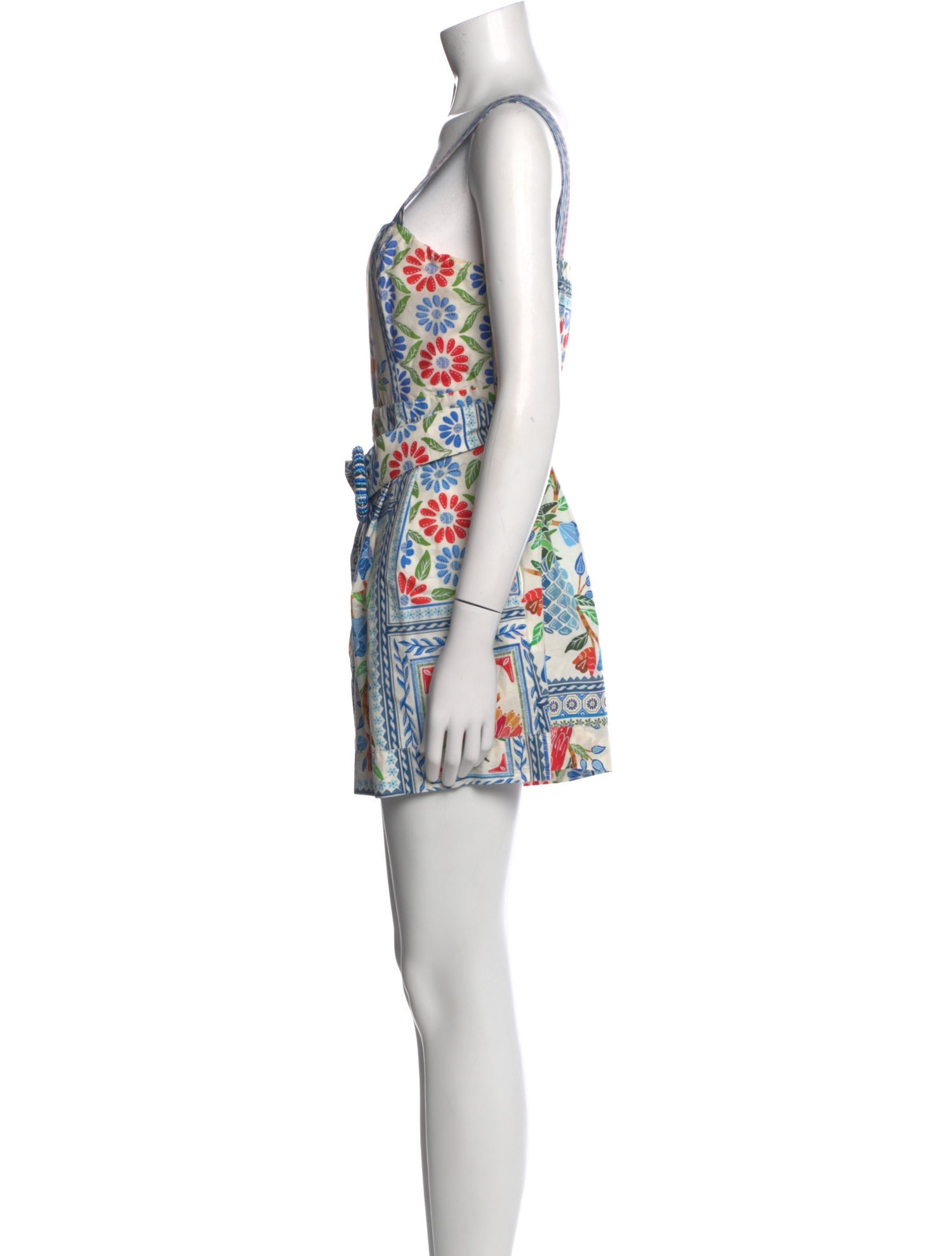 Farm Rio Printed Square Neckline Romper