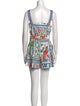 Farm Rio Printed Square Neckline Romper