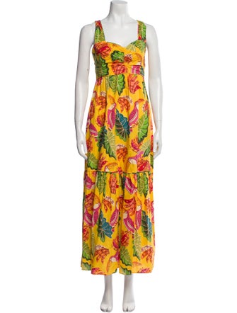 Farm Rio Printed Long Dress
