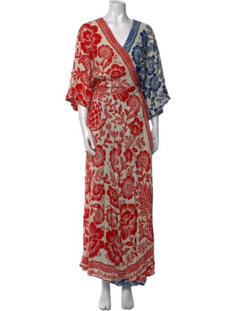 Farm Rio Printed Long Dress