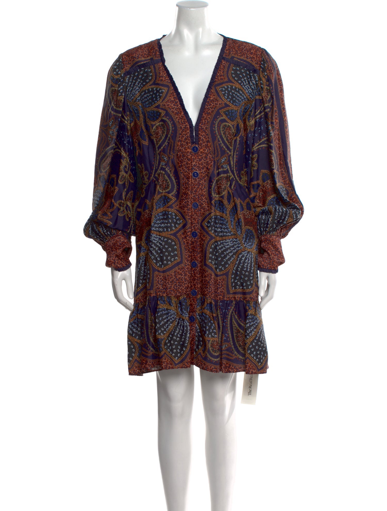 Farm Rio Paisley Print Mini Dress