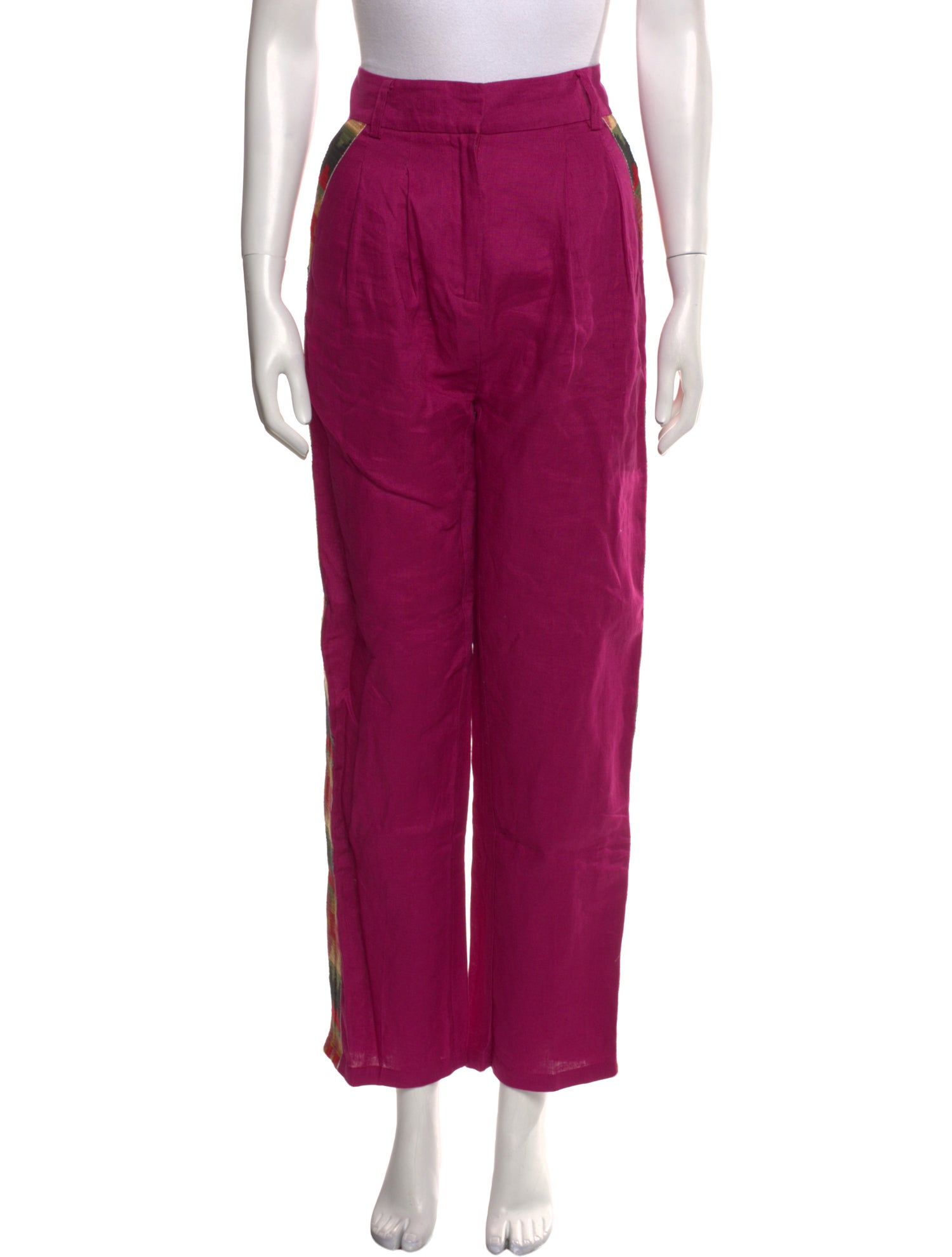 Farm Rio Linen Straight Leg Pants