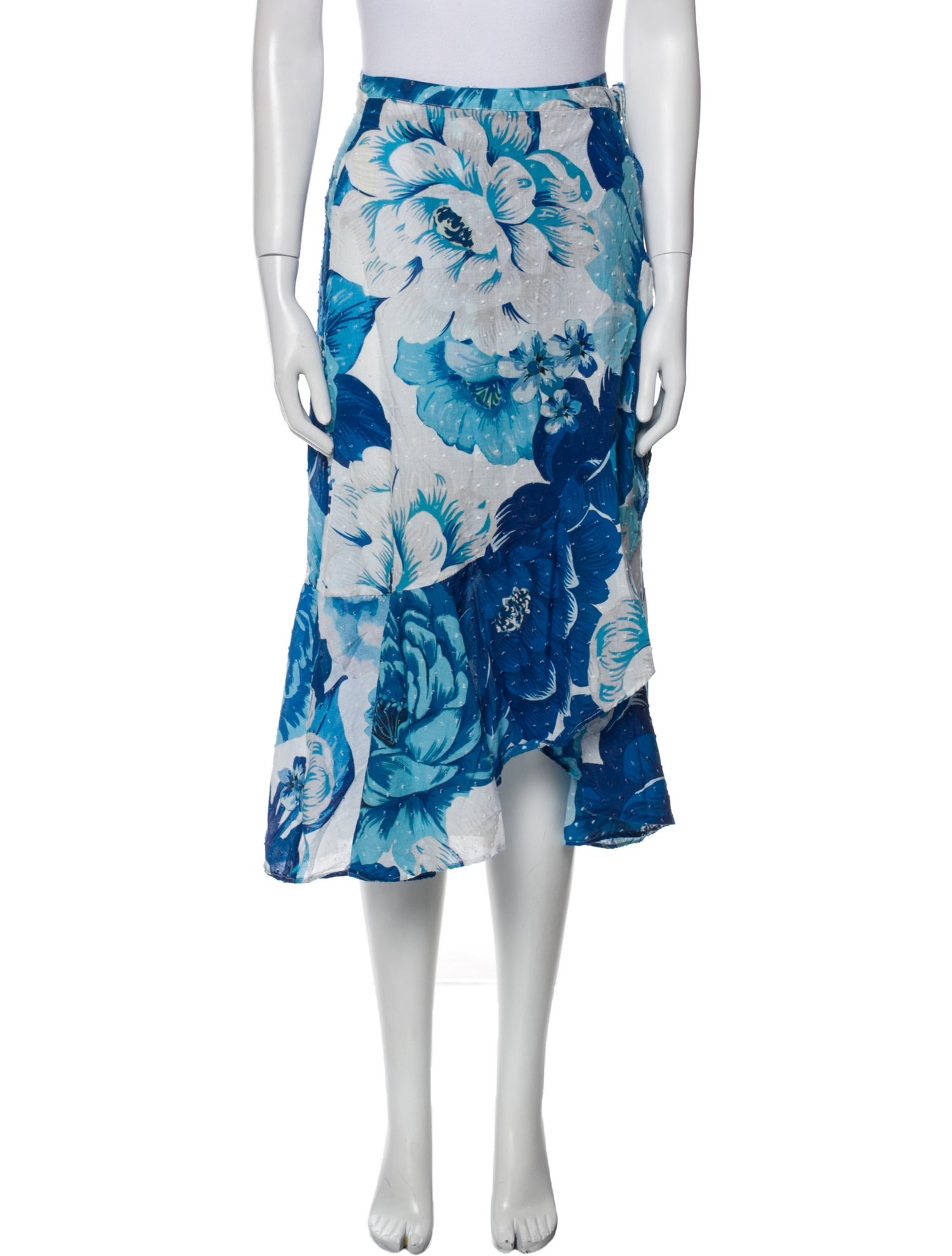 Farm Rio Floral Print Midi Length Skirt