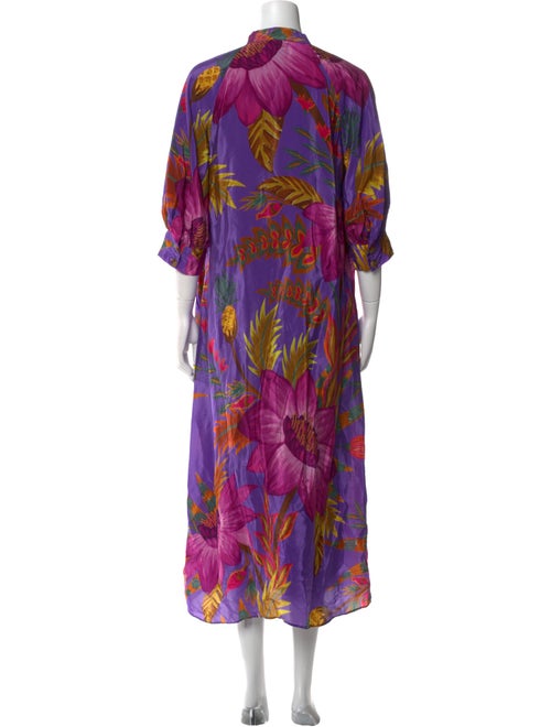 Farm Rio Floral Print Long Dress