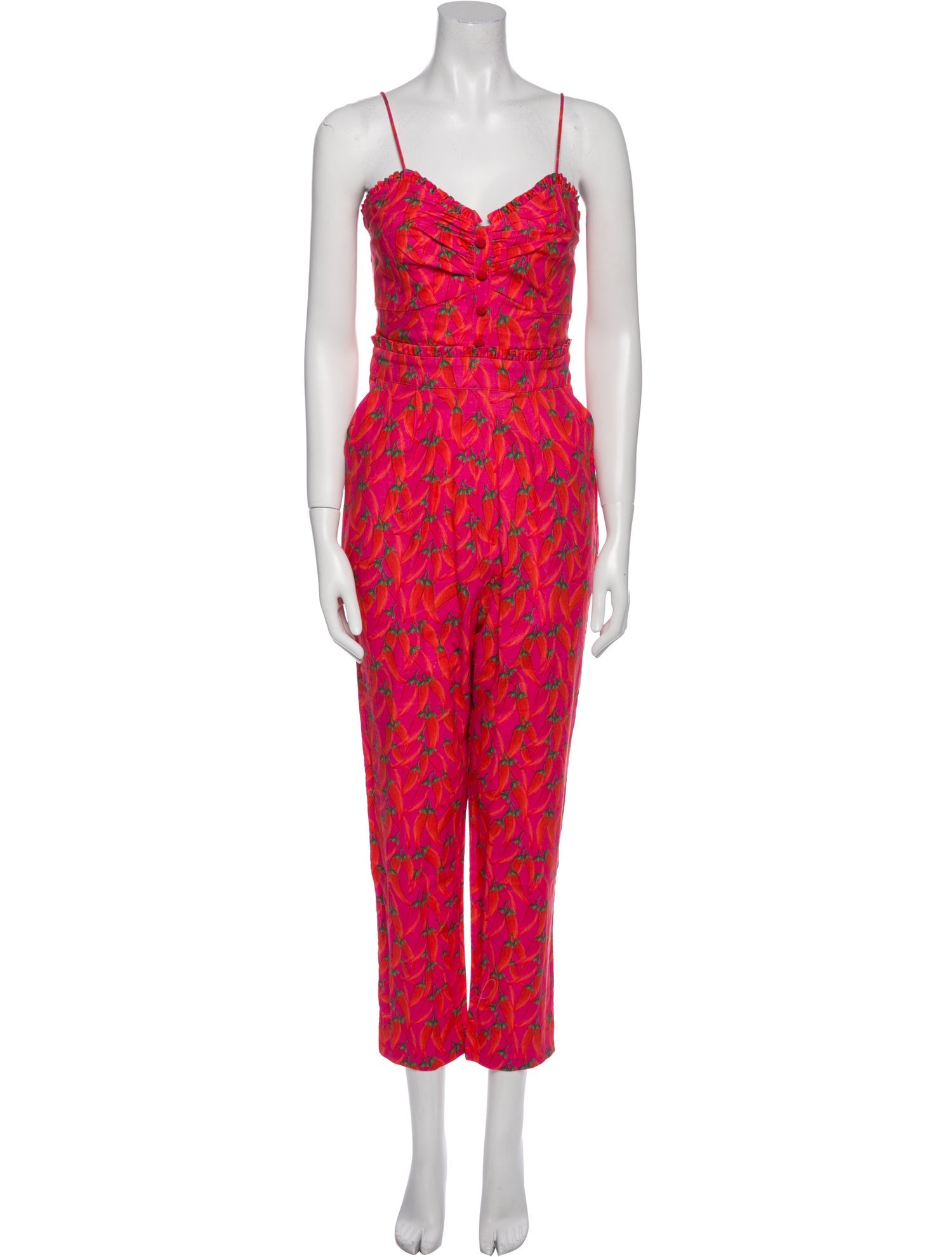 Farm Rio Printed V-Neck Jumpsuit w/ Tags