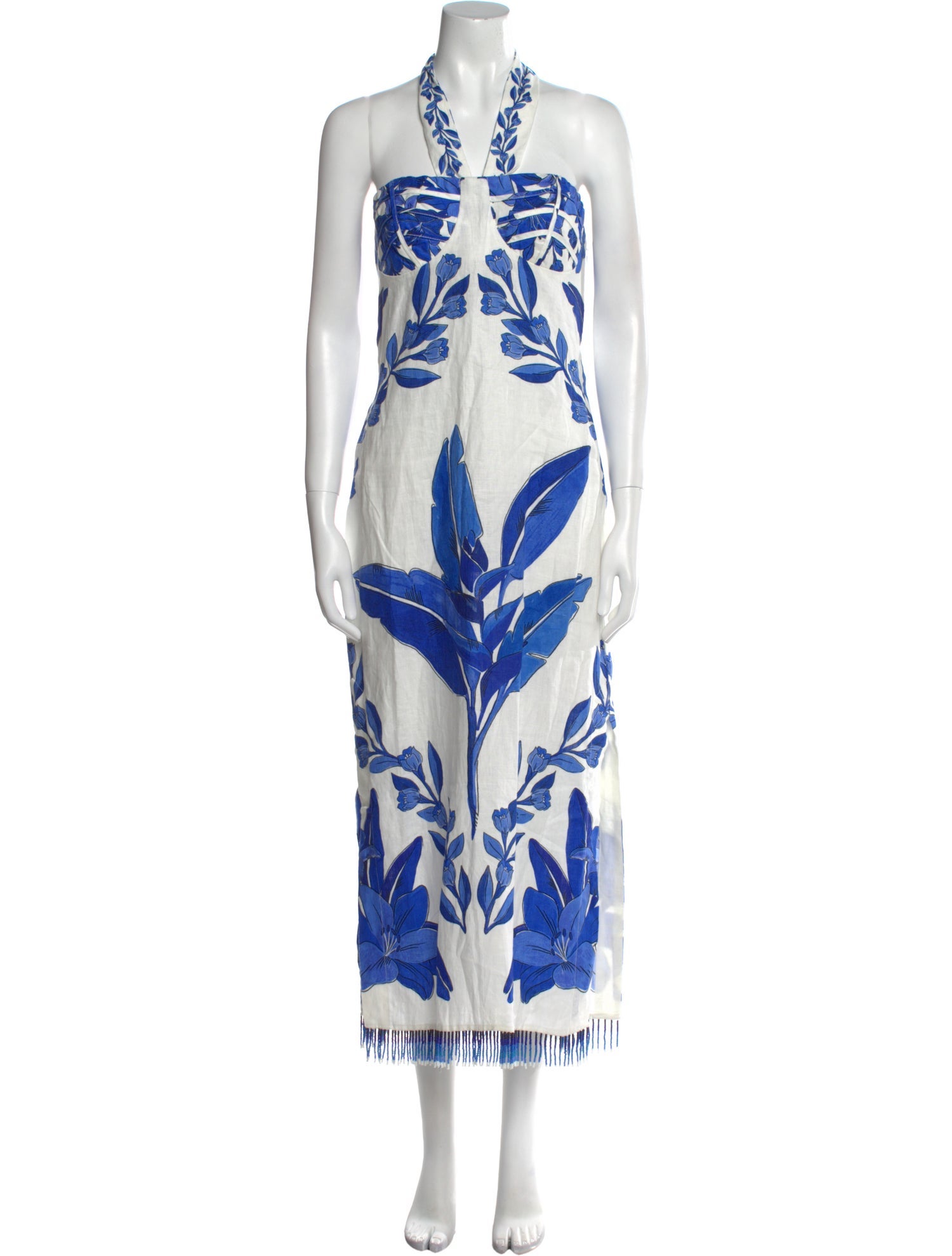 Farm Rio Linen Midi Length Dress