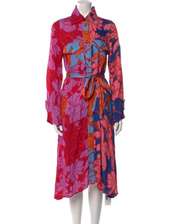 Farm Rio Floral Print Long Dress