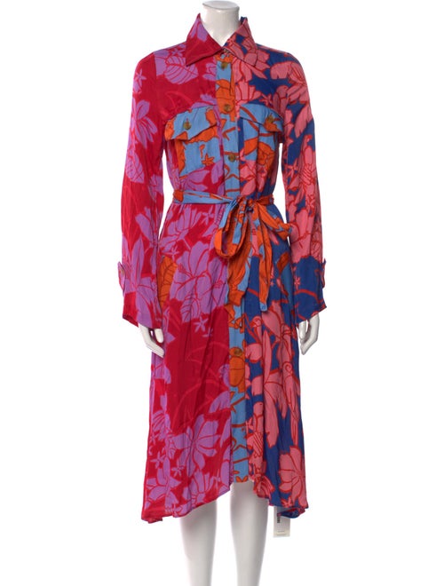 Farm Rio Floral Print Long Dress