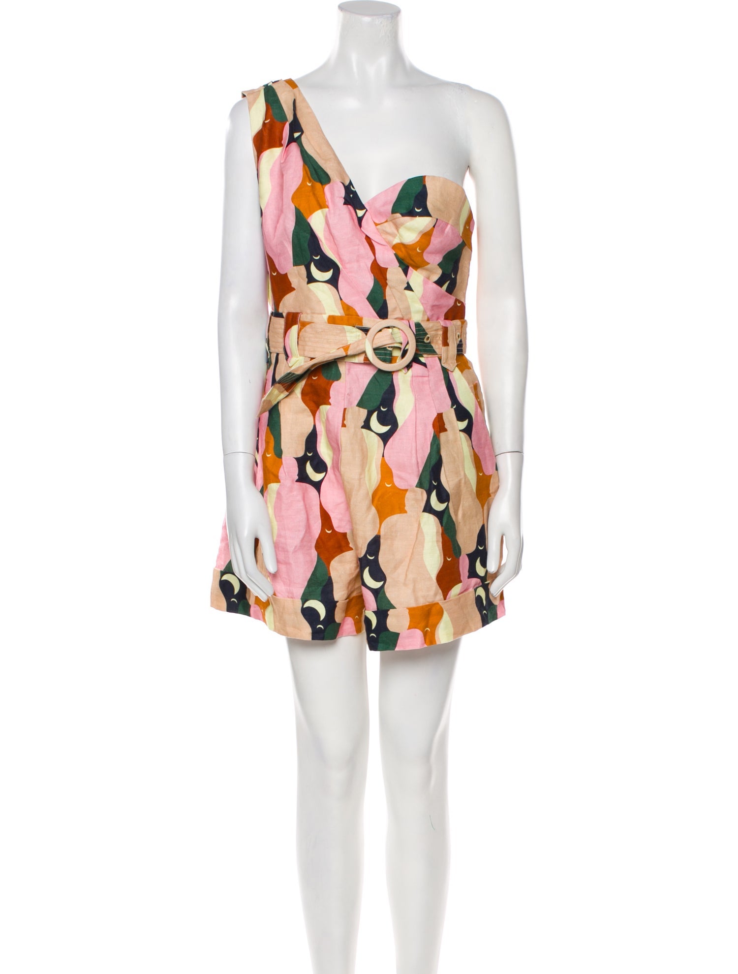 Farm Rio Linen Printed Romper