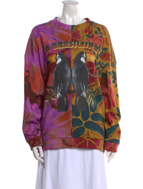 Farm Rio Printed Crew Neck Sweatshirt