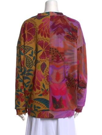 Farm Rio Printed Crew Neck Sweatshirt