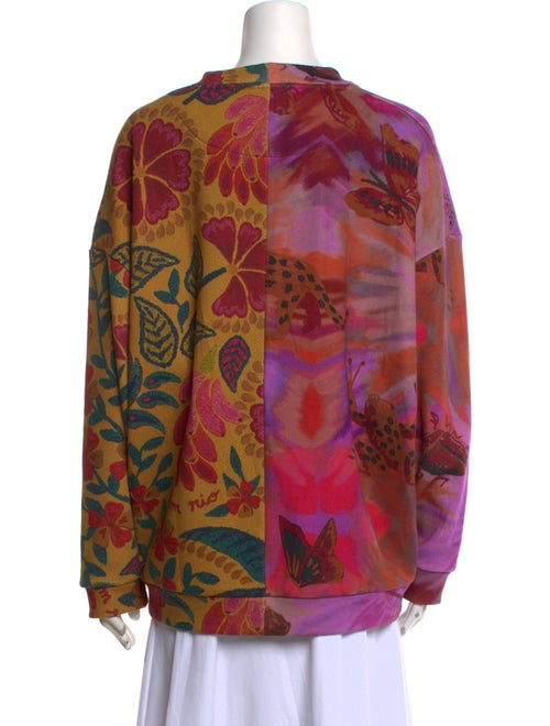 Farm Rio Printed Crew Neck Sweatshirt