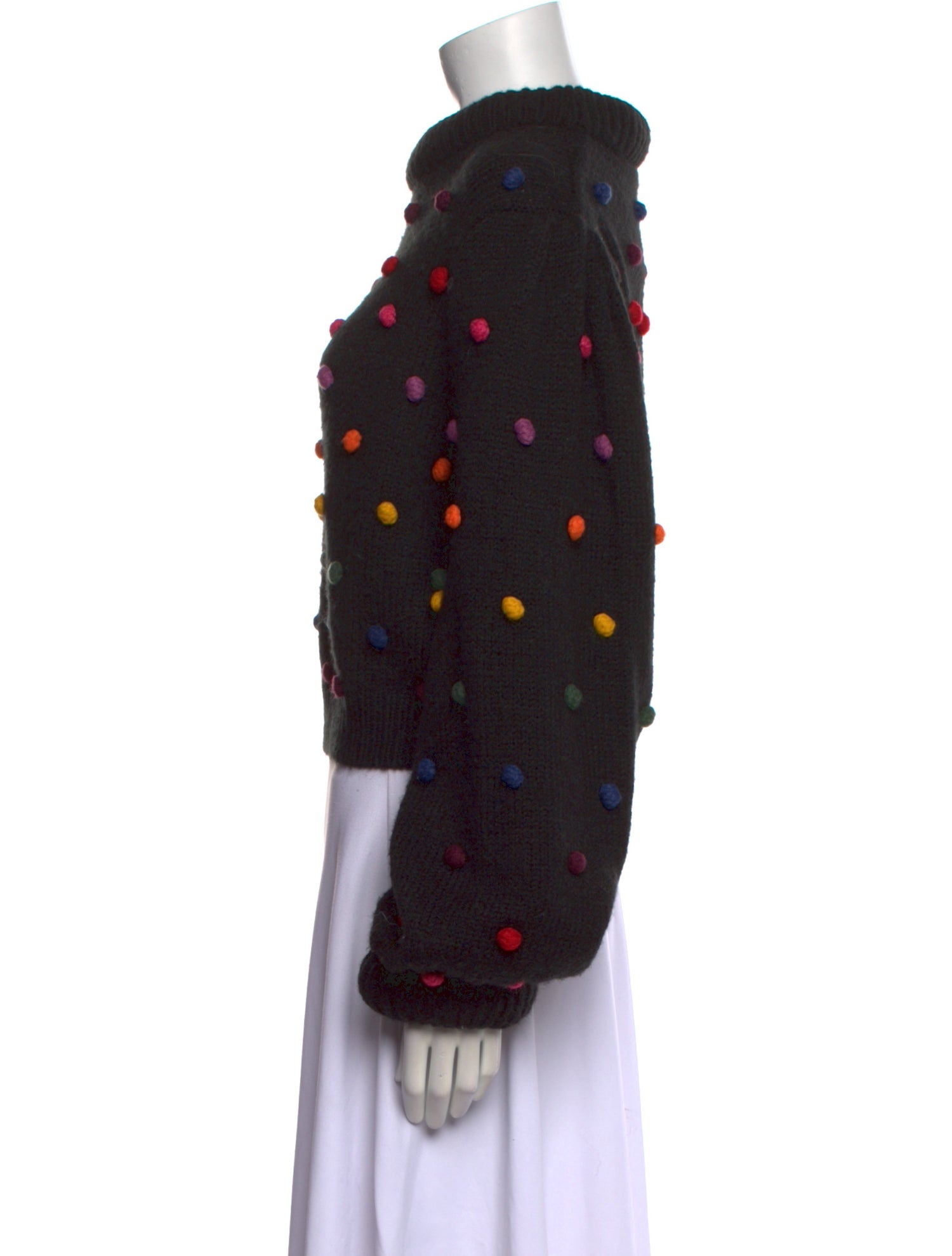 Farm Rio Printed Mock Neck Sweater