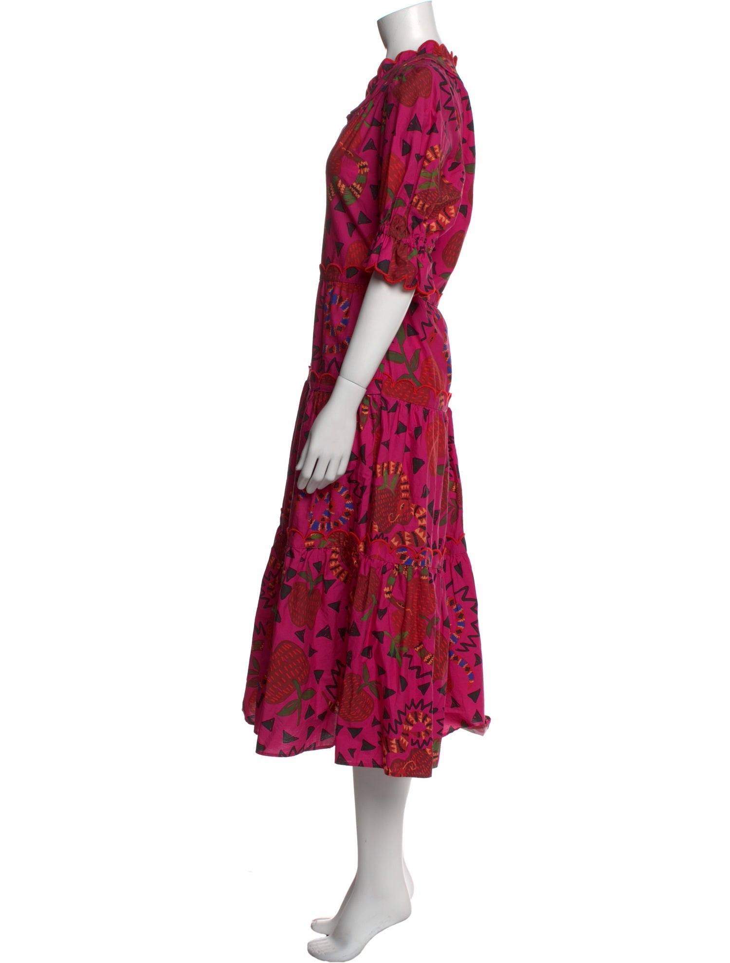 Farm Rio Floral Print Long Dress