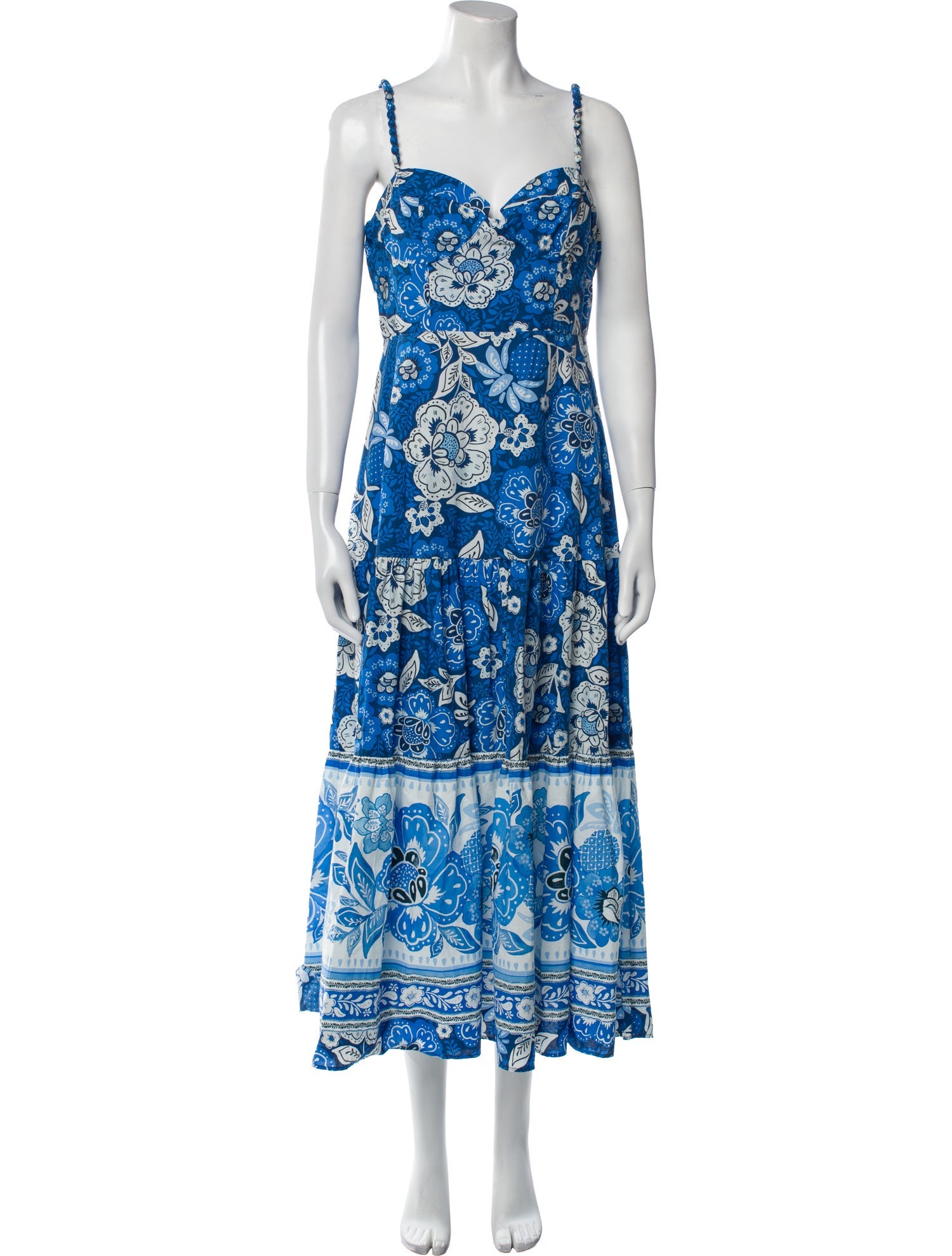 Farm Rio Floral Print Long Dress