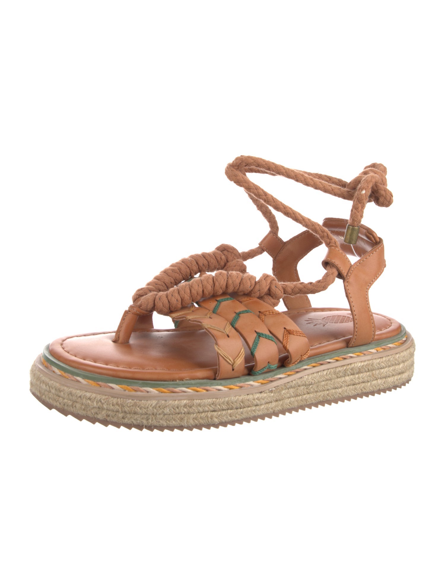 Farm Rio Leather Espadrilles