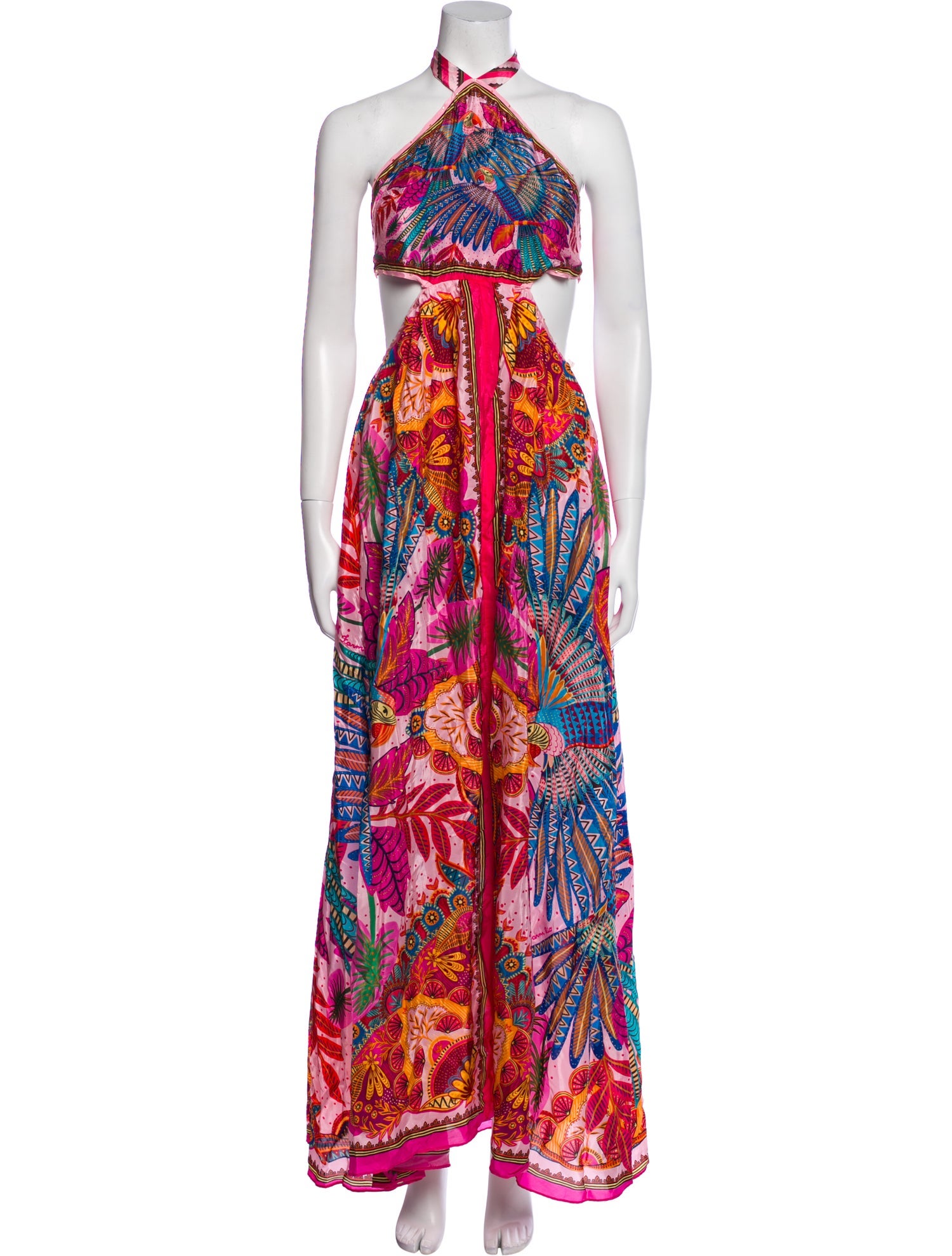 Farm Rio Printed Long Dress w/ Tags