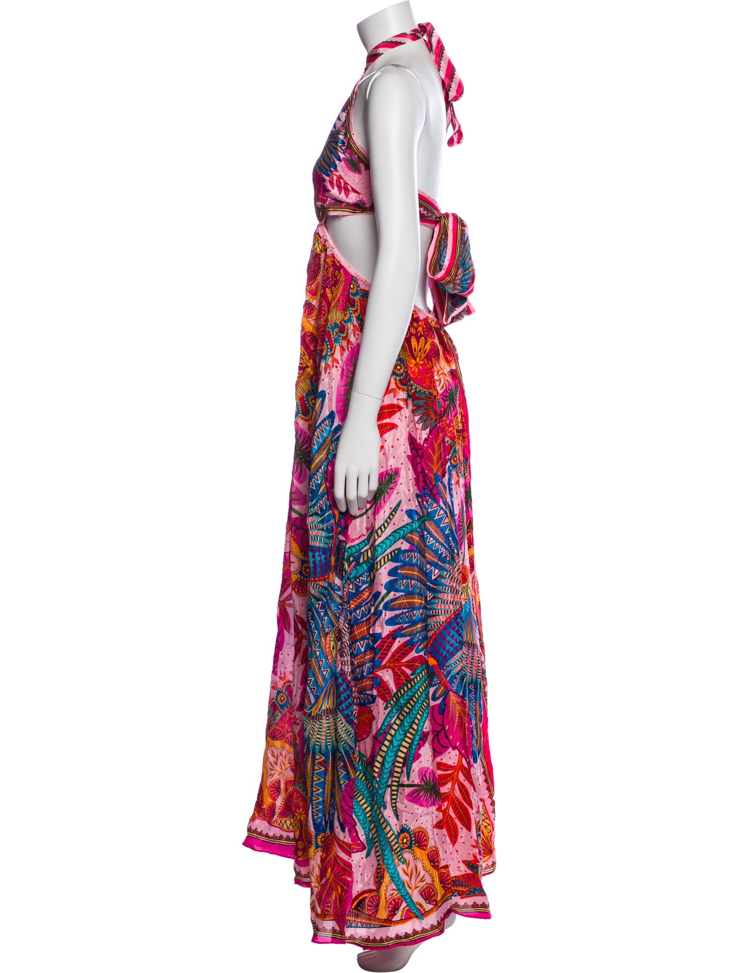 Farm Rio Printed Long Dress w/ Tags