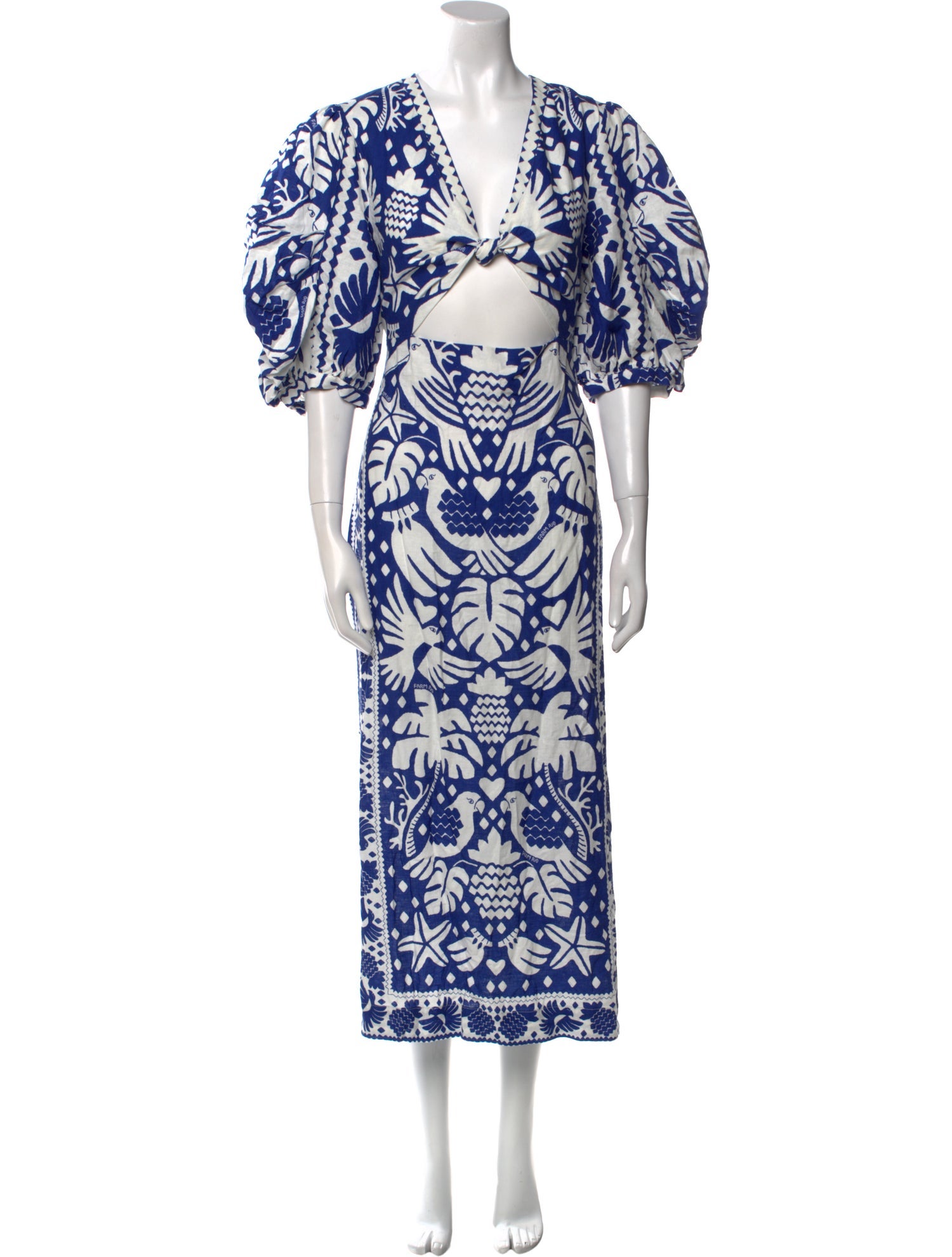 Farm Rio Printed Long Dress w/ Tags