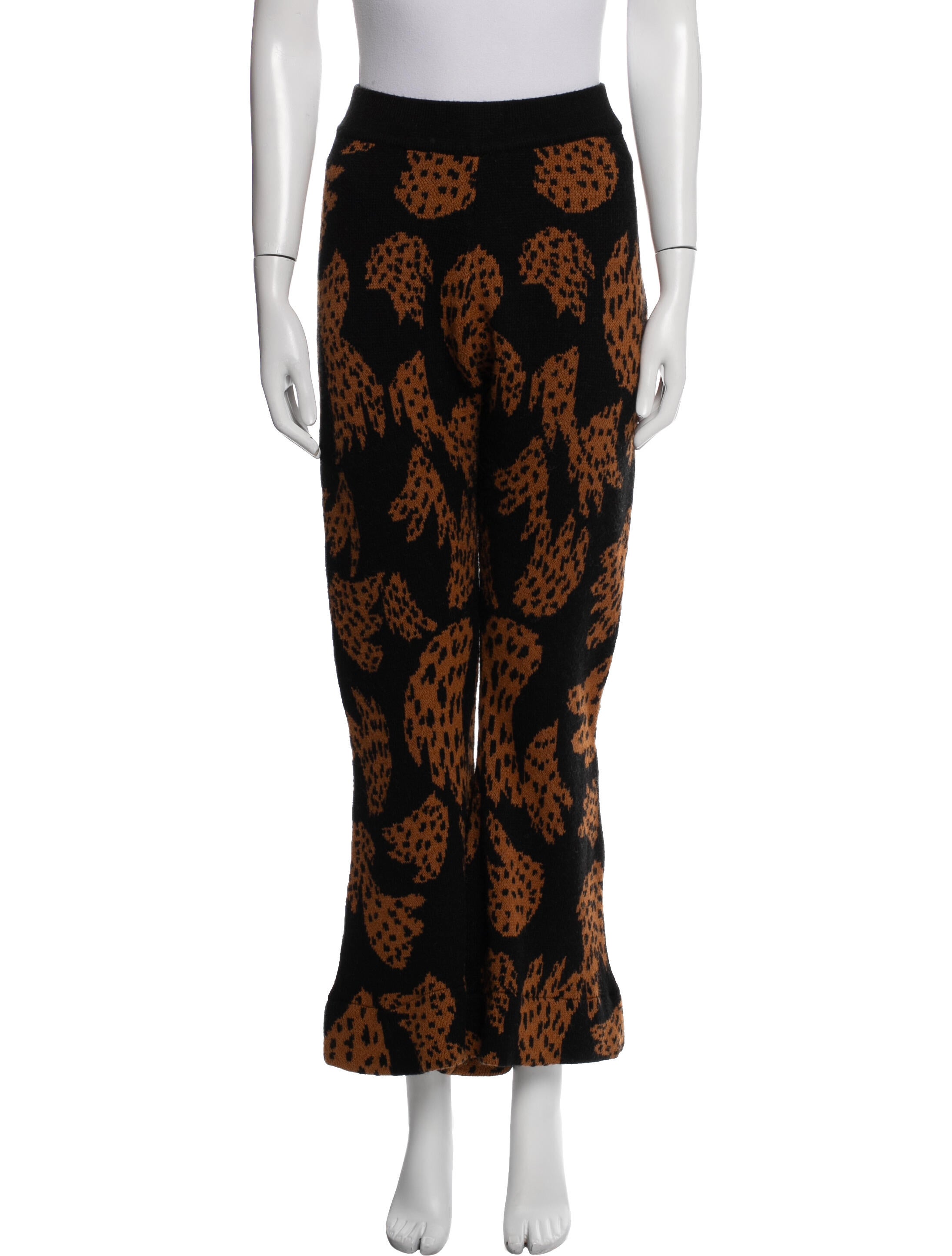 Farm Rio Animal Print Wide Leg Pants