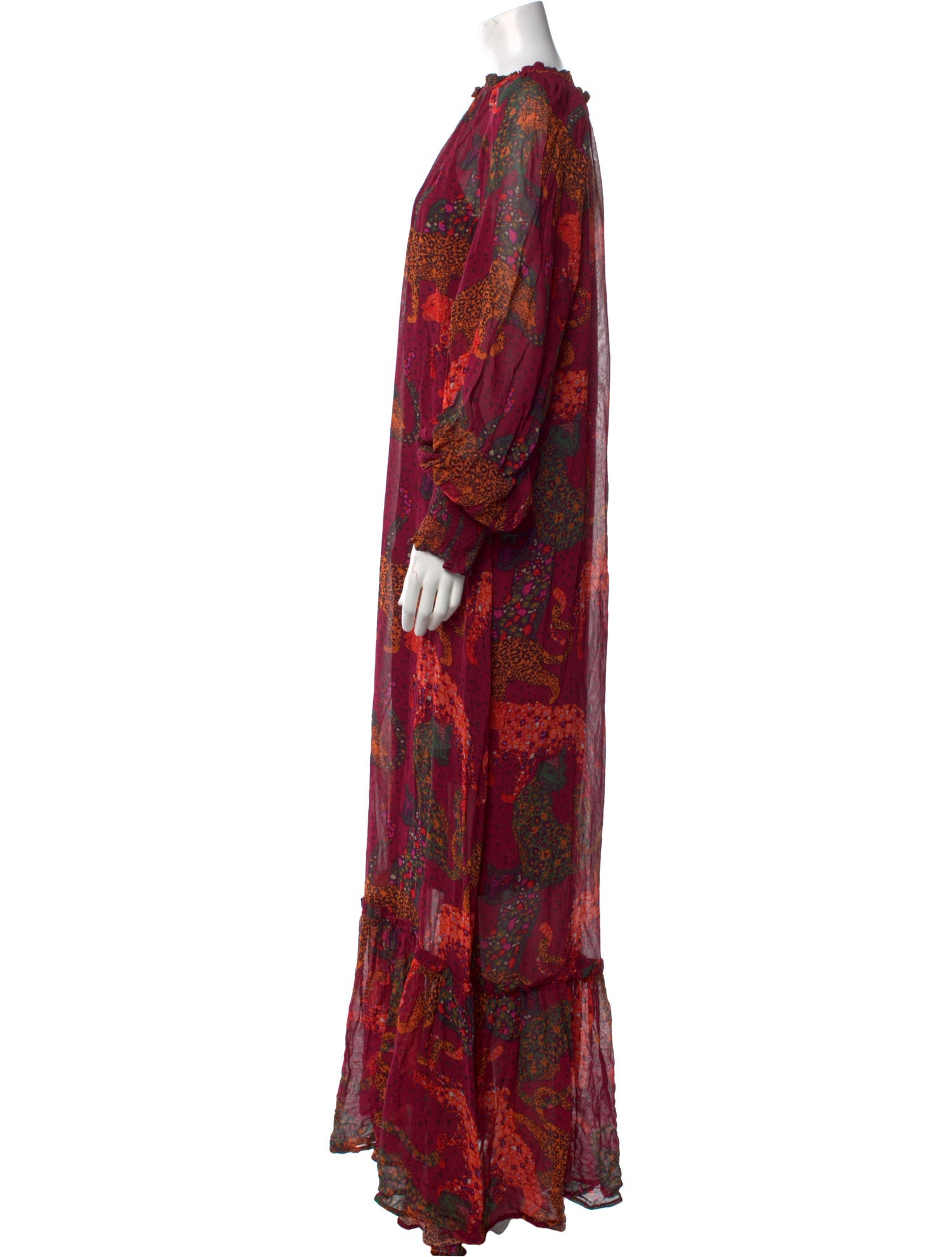 Farm Rio Paisley Print Long Dress