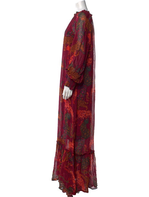 Farm Rio Paisley Print Long Dress