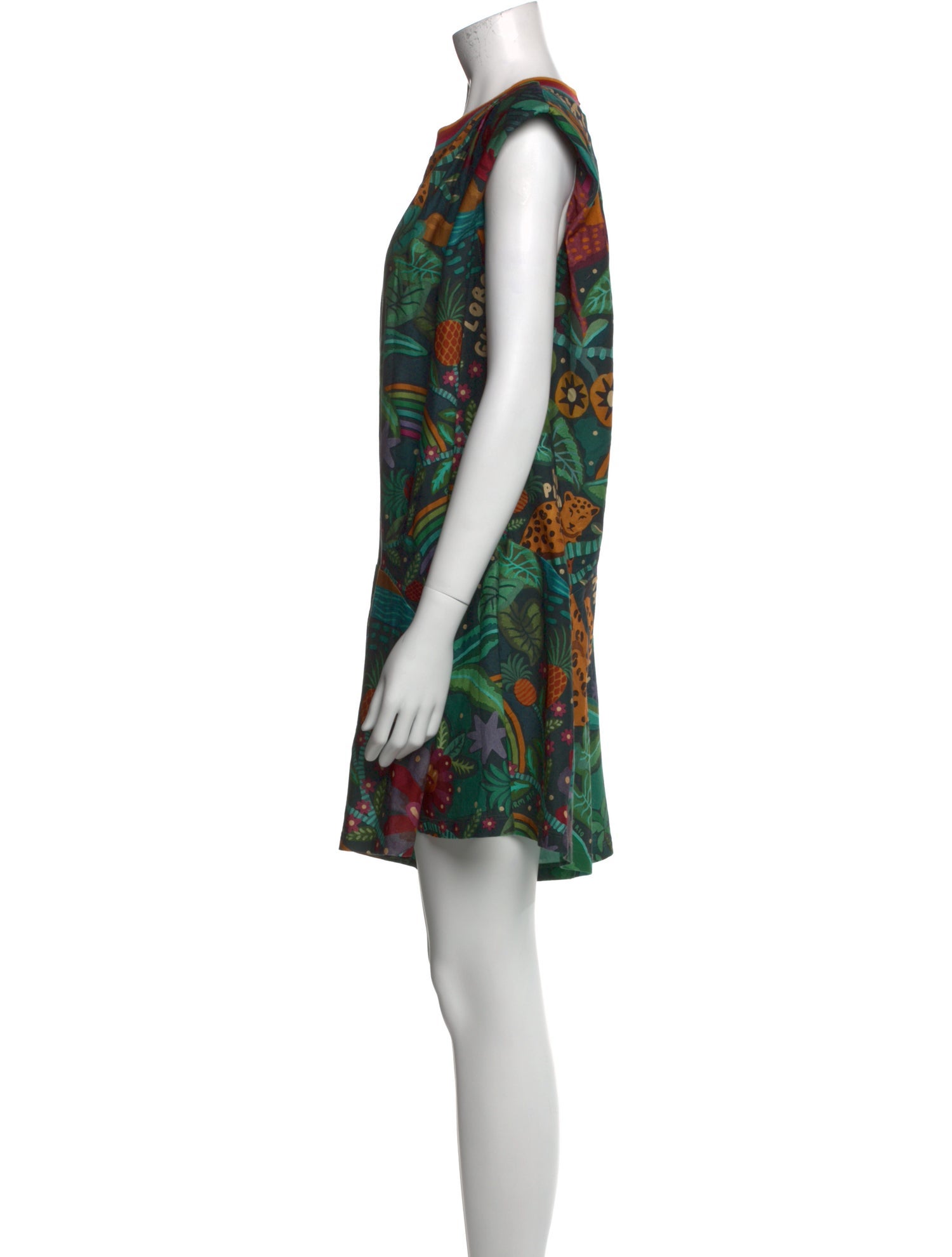 Farm Rio Floral Print Crew Neck Romper w/ Tags