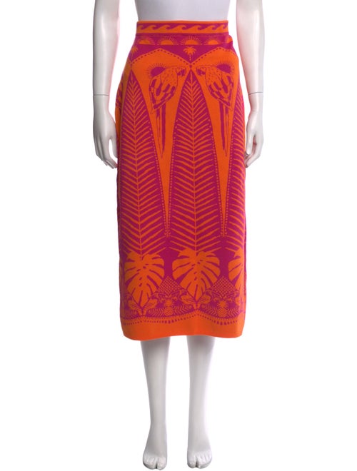 Farm Rio Printed Midi Length Skirt