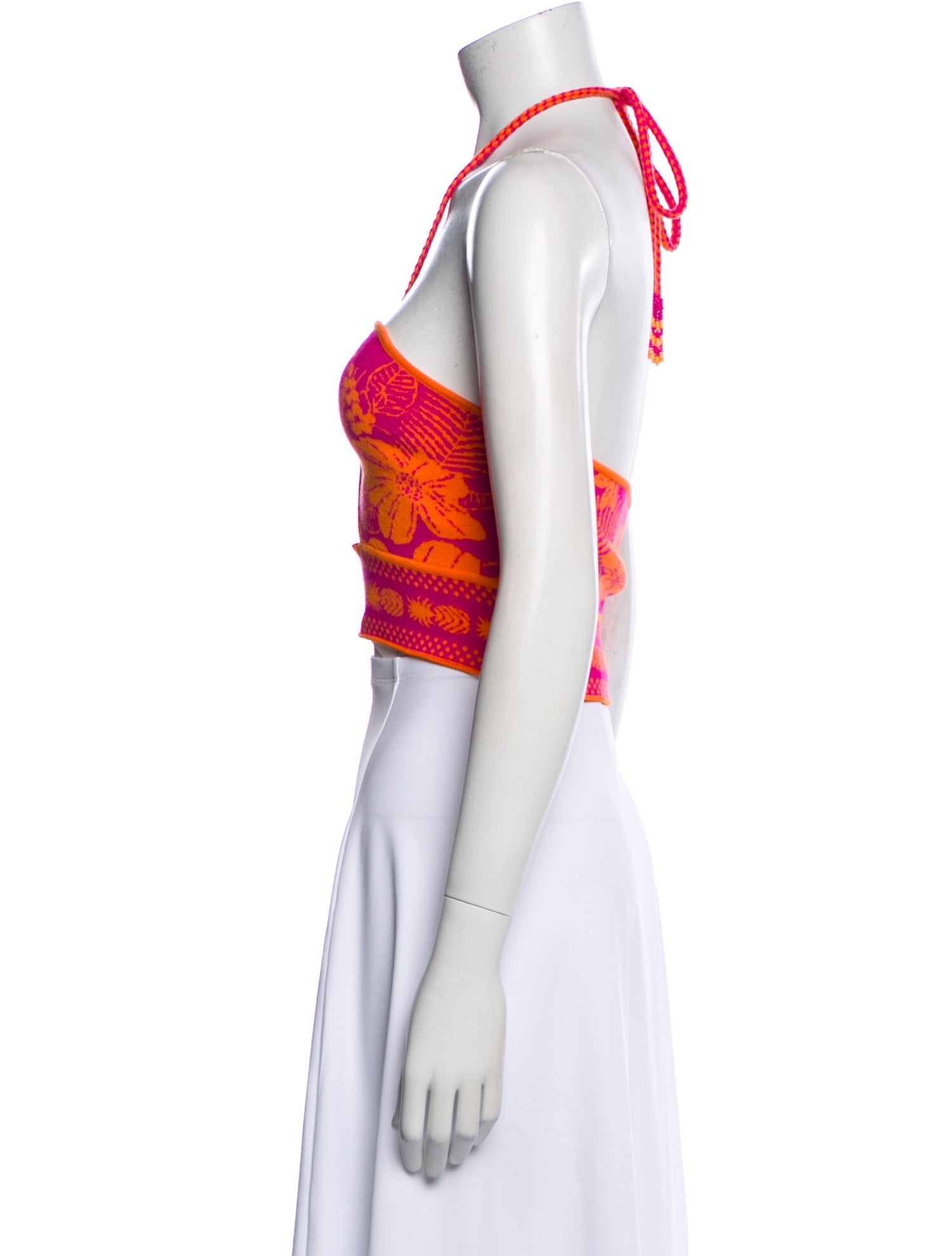 Farm Rio Printed Halterneck Crop Top w/ Tags