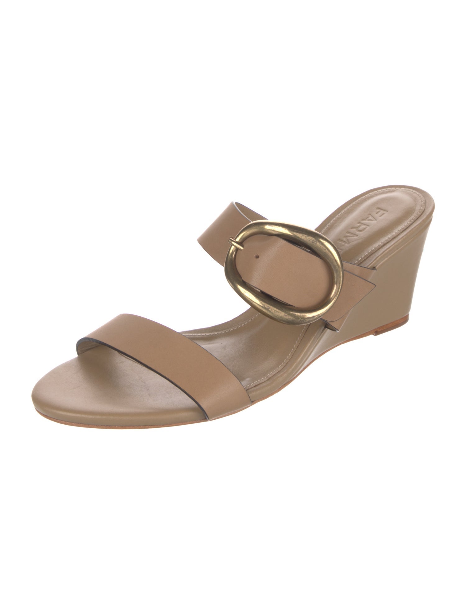 Farm Rio Leather Slides w/ Tags