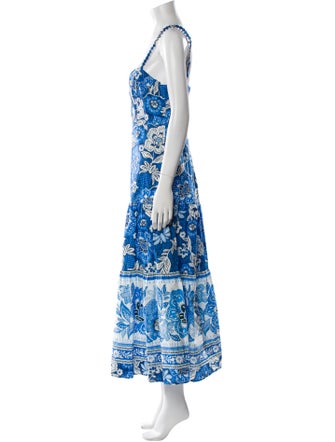 Farm Rio Floral Print Long Dress