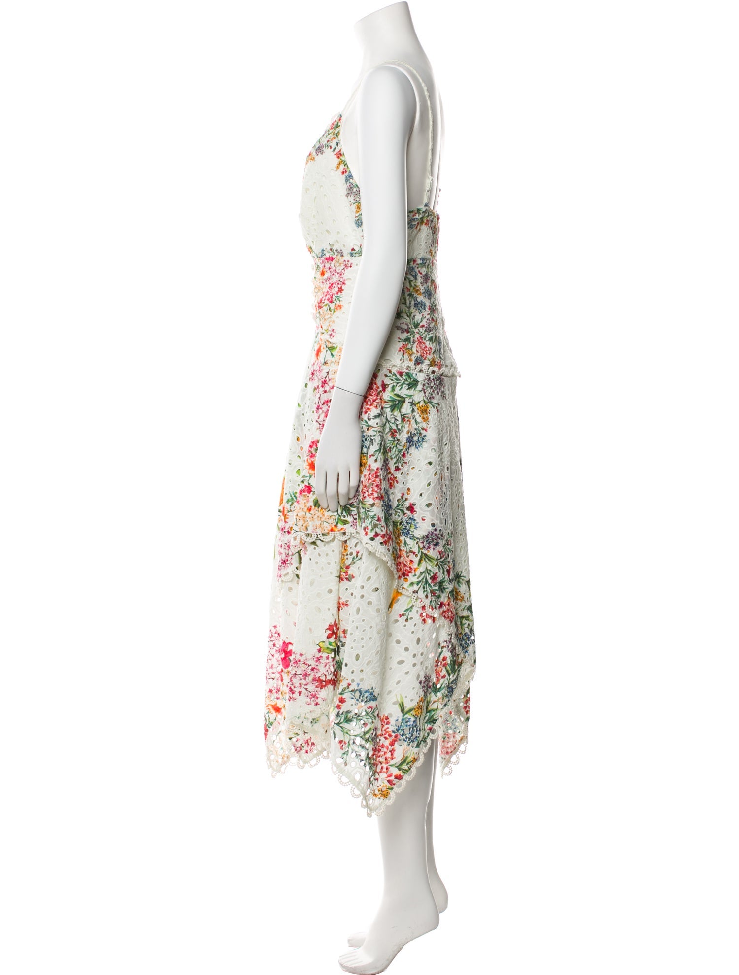 Farm Rio Floral Print Midi Length Dress w/ Tags