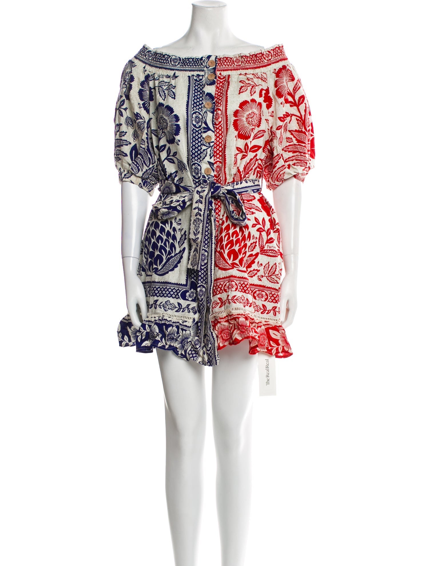 Farm Rio Linen Mini Dress