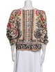 Farm Rio Printed Bateau Neckline Blouse