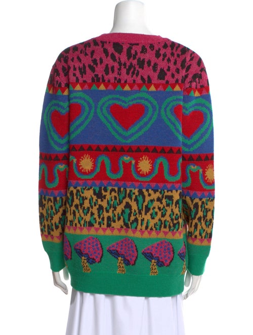 Farm Rio Printed Open Front Sweater