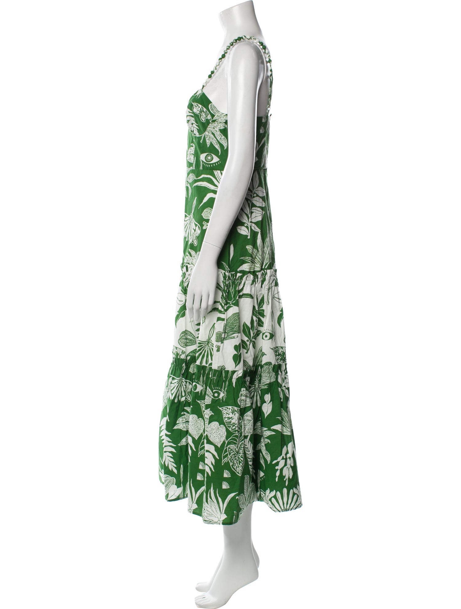 Farm Rio Floral Print Long Dress