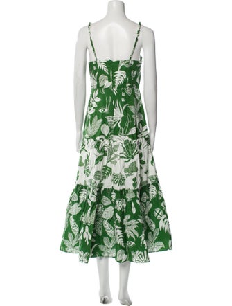 Farm Rio Floral Print Long Dress